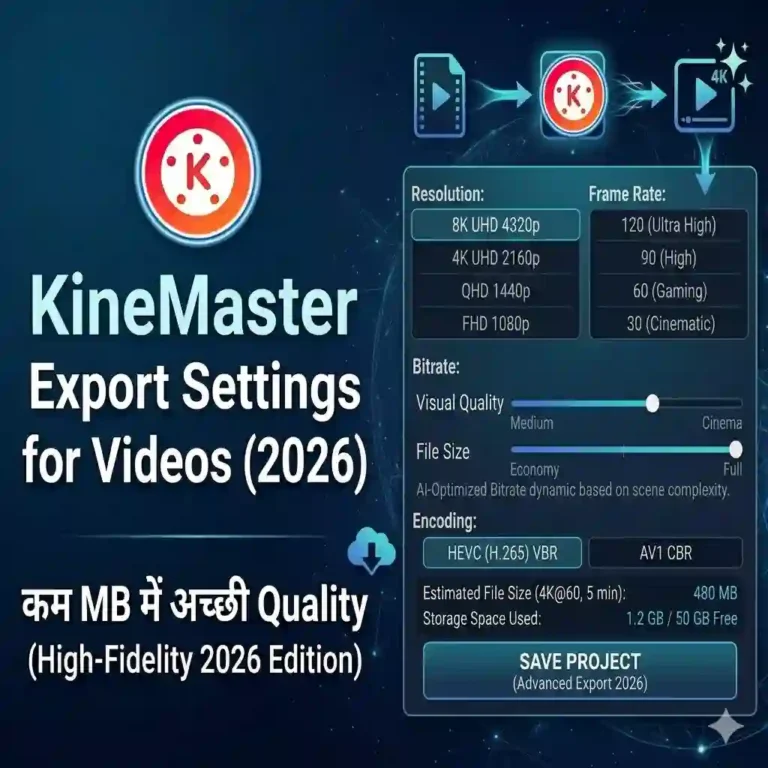 KineMaster Export Settings