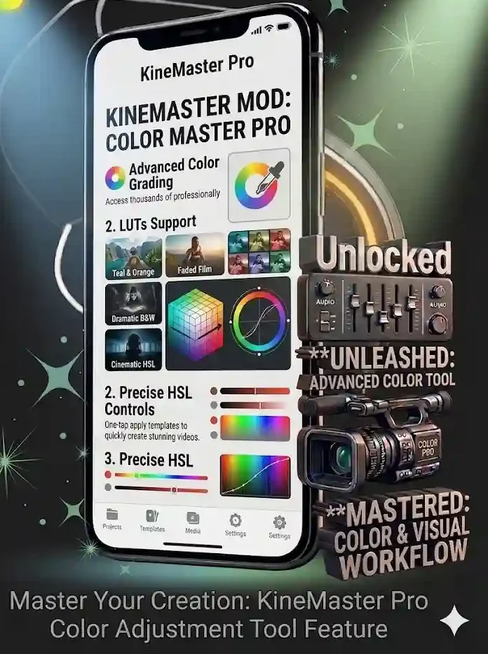 KineMaster Color Adjustment Tool